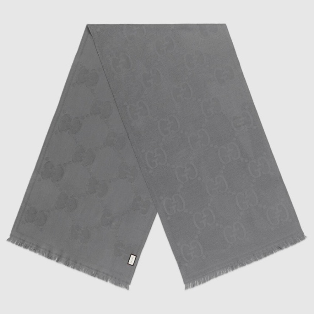 Gucci Wool Scarf Supreme GG Logo